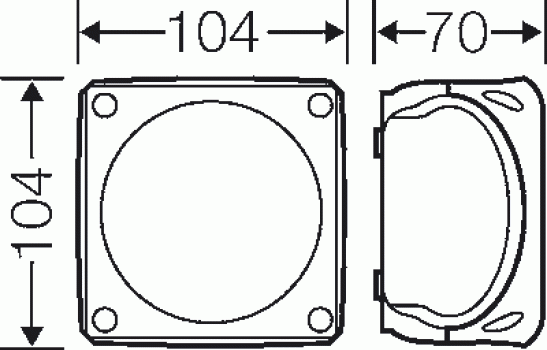 Hensel DK0400R Kabelabzweigkasten bis 4 mm², Deckel rot