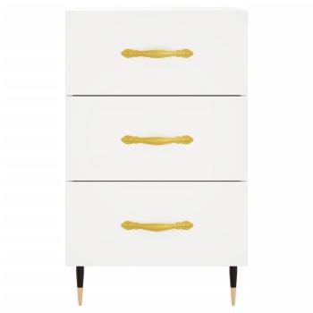 Nachttisch Weiß 40x40x66 cm Holzwerkstoff