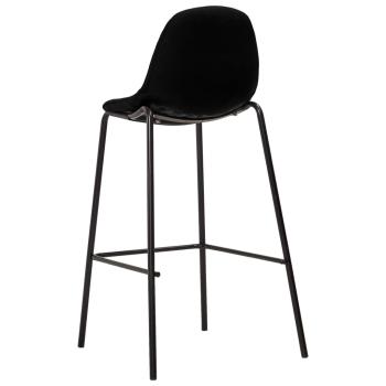 Barhocker 6 Stk. Schwarz Stoff