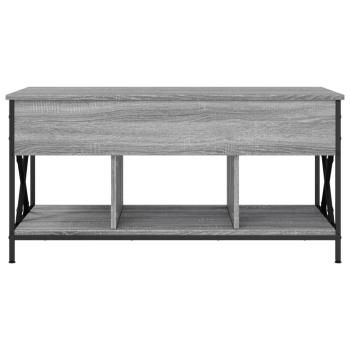Couchtisch Grau Sonoma 100x55x50 cm Holzwerkstoff und Metall
