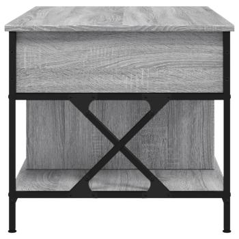 Couchtisch Grau Sonoma 100x55x50 cm Holzwerkstoff und Metall