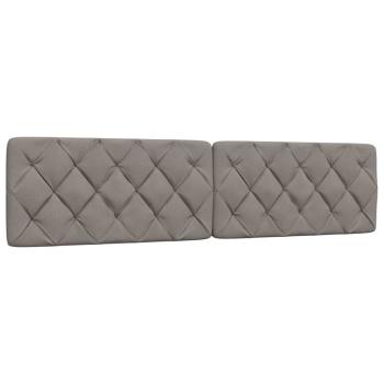 Bettgestell ohne Matratze Taupe 200x200 cm Stoff