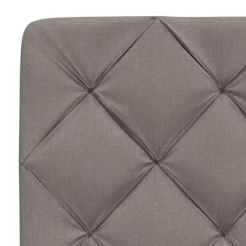 Bettgestell ohne Matratze Taupe 200x200 cm Stoff