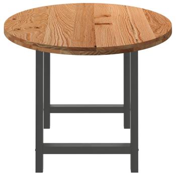 Esstisch Hellbraun 200x100x74 cm Massivholz Eiche Oval