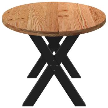 Esstisch Hellbraun 200x100x74 cm Massivholz Eiche Oval