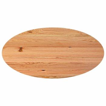 Esstisch Hellbraun 200x100x74 cm Massivholz Eiche Oval