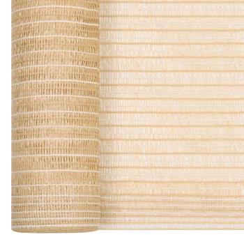 Zaunblende Beige 1,5x10 m HDPE 75 g/m²