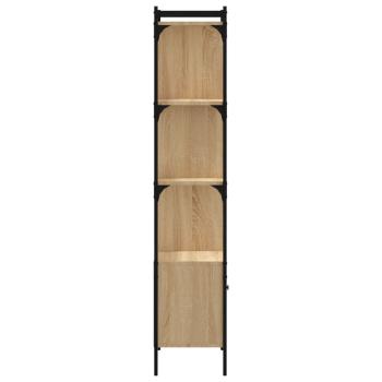 Bücherregal mit Tür Sonoma-Eiche 44,5x30x154,5 cm Holzwerkstoff