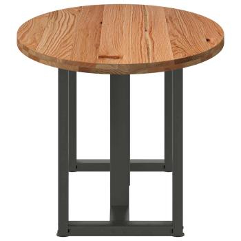 Esstisch Hellbraun 200x100x74 cm Massivholz Eiche Oval