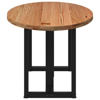 Esstisch Hellbraun 200x100x74 cm Massivholz Eiche Oval