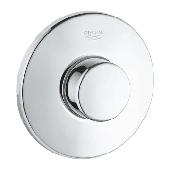 ARDEBO.de GROHE Pneumatik-Betätigung, Druckknopfbetätigung mit Rosette Ø 100 mm, ohne Abdeckplatte, chrom (37060000)