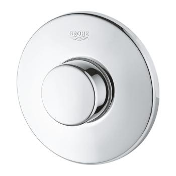 GROHE Pneumatik-Betätigung, Druckknopfbetätigung mit Rosette Ø 100 mm, ohne Abdeckplatte, chrom (37060000)