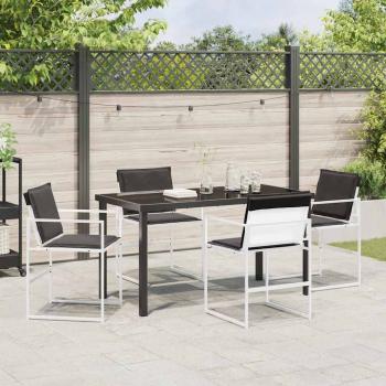 Garten Essgruppe 5 pcs Weiß 140 x 70 x 73 cm