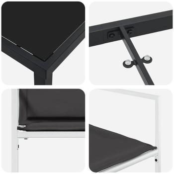 Garten Essgruppe 5 pcs Weiß 140 x 70 x 73 cm