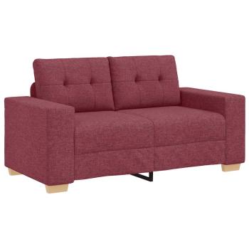 Loveseat-Sofa Weinrot 120 cm Stoff