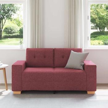 Loveseat-Sofa Weinrot 120 cm Stoff