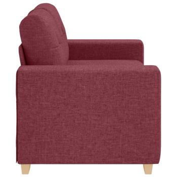 Loveseat-Sofa Weinrot 120 cm Stoff
