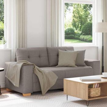 ARDEBO.de - Loveseat-Sofa Taupe 140 cm Stoff
