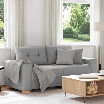 ARDEBO.de - Loveseat-Sofa Wolkengrau 140 cm Stoff