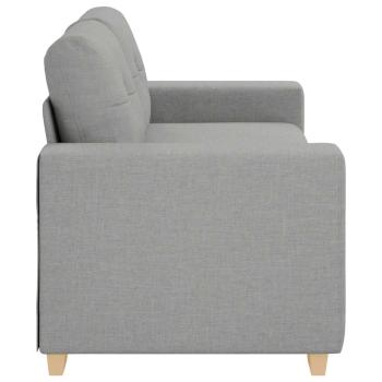 Loveseat-Sofa Wolkengrau 140 cm Stoff