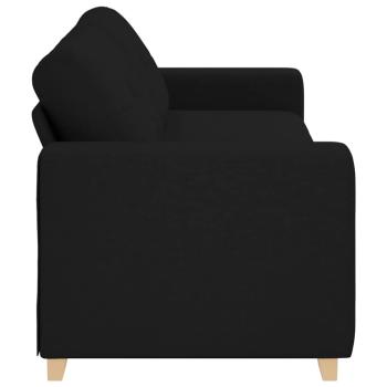 3-Sitzer-Sofa Schwarz 180 cm Stoff