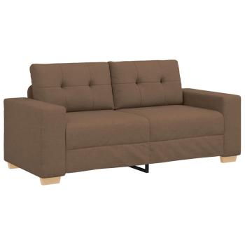 ARDEBO.de - Loveseat-Sofa Braun 140 cm Stoff