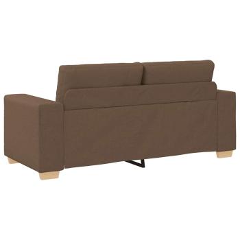 Loveseat-Sofa Braun 140 cm Stoff