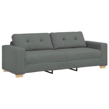 3-Sitzer-Sofa Dunkelgrau 180 cm Stoff