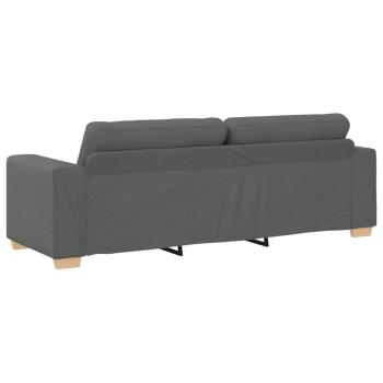 3-Sitzer-Sofa Dunkelgrau 180 cm Stoff