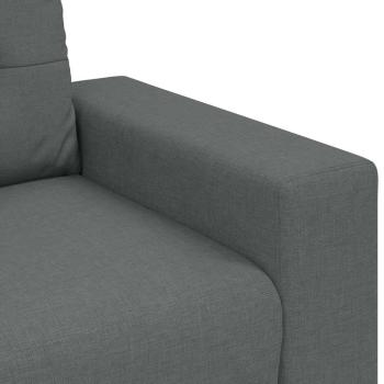 3-Sitzer-Sofa Dunkelgrau 180 cm Stoff