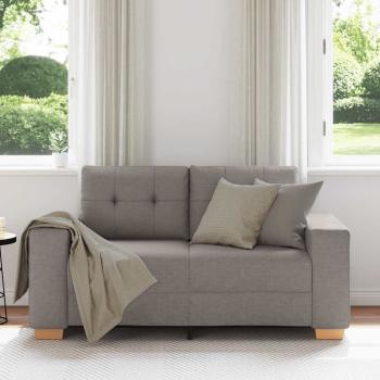 Loveseat-Sofa Taupe 120 cm Stoff