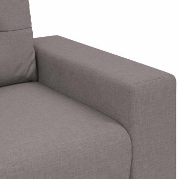Loveseat-Sofa Taupe 120 cm Stoff