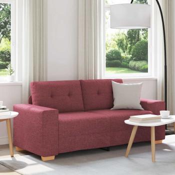 ARDEBO.de - Loveseat-Sofa Weinrot 140 cm Stoff