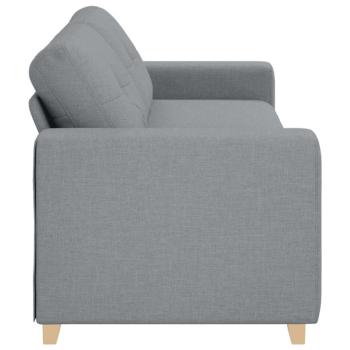 3-Sitzer-Sofa Hellgrau 180 cm Stoff