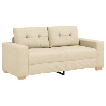 Loveseat-Sofa Creme 140 cm Stoff