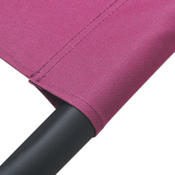 Sonnenliege mit Sonnendach Rosa
