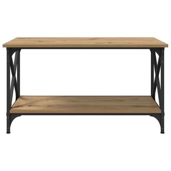 Couchtisch Eiche handwerklich 80 x 45 x 45.5 cm Holzwerkstoff
