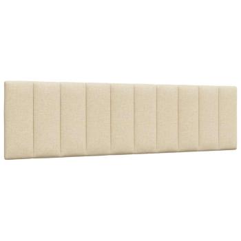 Bettgestell ohne Matratze "Hanko" Creme 180x200 cm Stoff