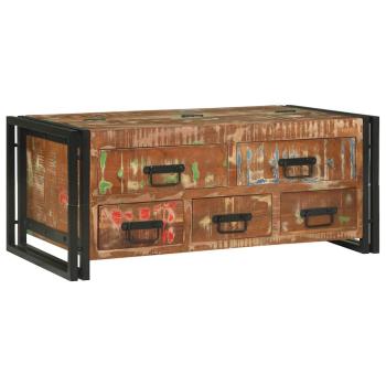 Couchtisch Braun 90 x 50 x 38 cm recyceltes Massivholz