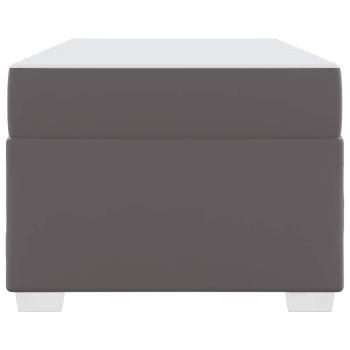 Bettgestell Grau 100 x 200 cm Kunstleder