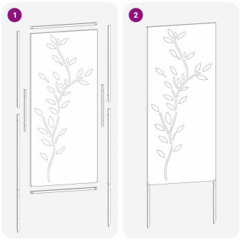 Garten dekoratives Panel Schwarz 50 x 140 cm