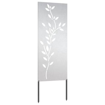 Garten dekoratives Panel Silber 50 x 140 cm Edelstahl