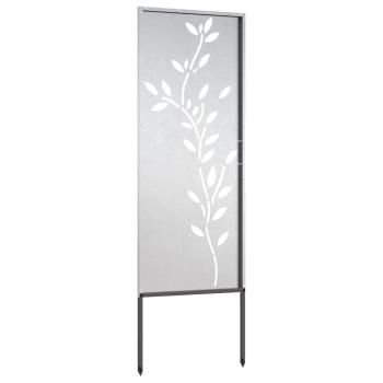 Garten dekoratives Panel Silber 50 x 140 cm Edelstahl