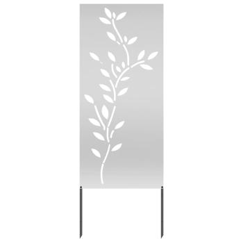 Garten dekoratives Panel Silber 50 x 140 cm Verzinkter Stahl
