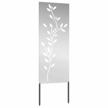 Garten dekoratives Panel Silber 50 x 140 cm Verzinkter Stahl