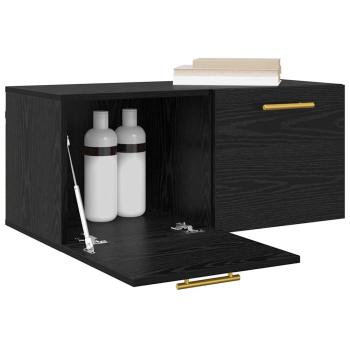 Wandschrank Schwarze Eiche 80 x 36.5 x 35 cm Holzwerkstoff