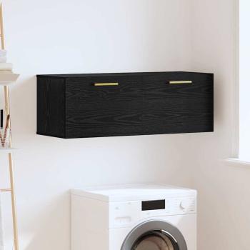ARDEBO.de - Wandschrank Schwarze Eiche 100 x 36.5 x 35 cm Holzwerkstoff