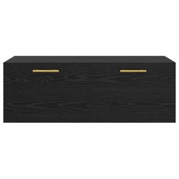 Wandschrank Schwarze Eiche 100 x 36.5 x 35 cm Holzwerkstoff
