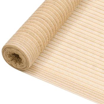 ARDEBO.de - Zaunblende Beige 1x10 m HDPE 75 g/m²