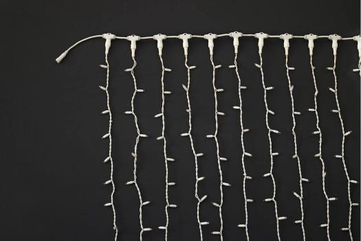 ARDEBO.de - Drape Lite®QF+, 300 LED 2m x1,5m, warm weiß, weißes